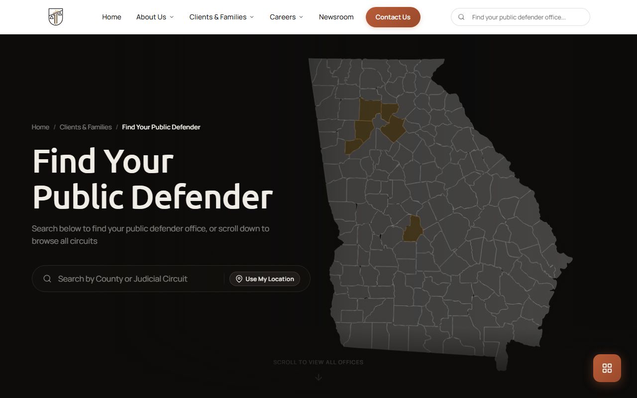 Echols County criminal court records public defender map entry