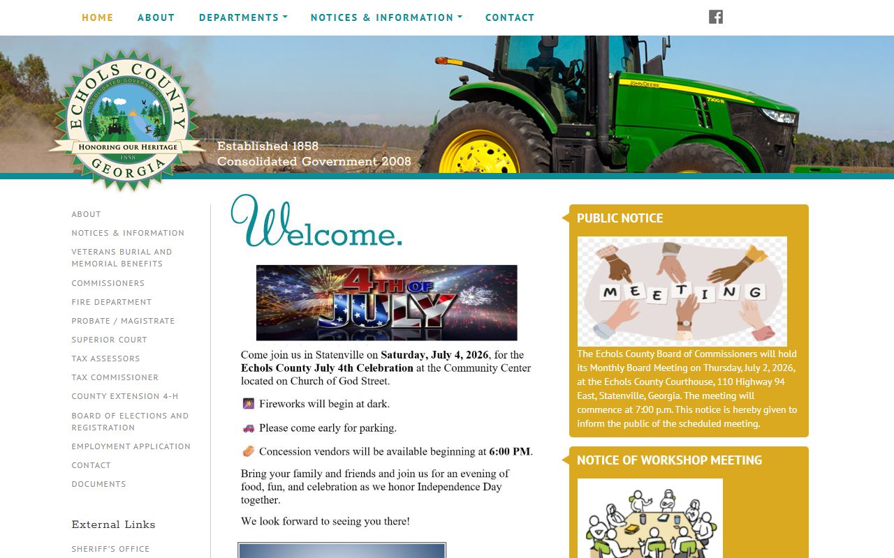 Echols County court records official county home page