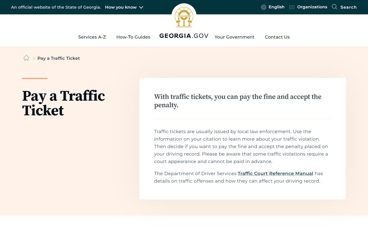 Echols County traffic court records Georgia ticket payment guide
